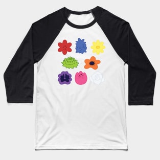 Hybrid Flower Set Baseball T-Shirt